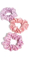Slip Large Scrunchie Set Belleflower In Belleflower