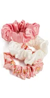 Slip 3-pc. Pure Silk Large Scrunchies Set In Pink