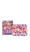 Slip Large Skinny Scrunchies Set Of 3 In Lavender