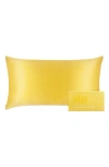 Slip Limoncello Pure Silk King Pillowcase In Yellow