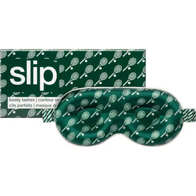 Slip Lovely Lashes Pure Silk Contour Sleep Mask In Green