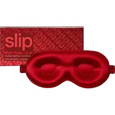 Slip Lovely Lashes Pure Silk Contour Sleep Mask In Red