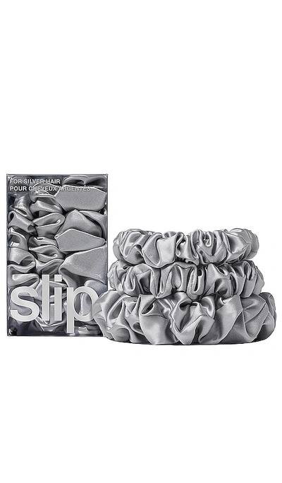 SLIP MIDI & LARGE SCRUNCHIE SET OF 3