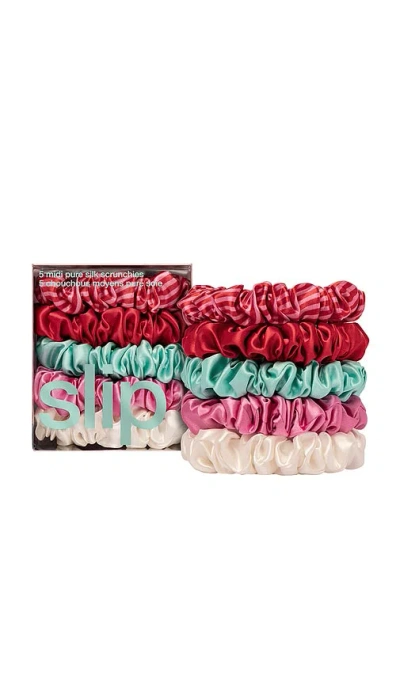 Slip Midi Scrunchies Set Of 5 In Beauty: Na