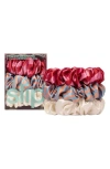 Slip Midsummer 3-pack Large Silk Scrunchies Set In Multi