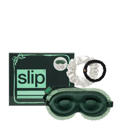 Slip Mulberry Silk Contour Sleep Mask In Green