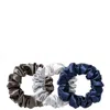 Slip Pure Silk 3-pack Large Scrunchies (3 Piece) In Midnight