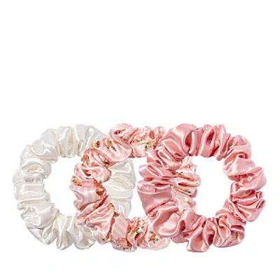 Slip Pure Silk 3-pack Large Scrunchies In Petal