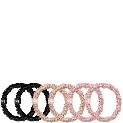 Slip Pure Silk 6-pack Skinny Scrunchies (6 Piece) In Multi