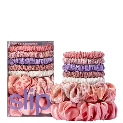 Slip Pure Silk Assorted Scrunchie Set - Boteh In Multi