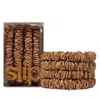 Slip Pure Silk Back To Basics Skinny Scrunchies In Copper, Set Of 4