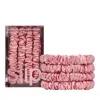 Slip Pure Silk Back To Basics Skinny Scrunchies In Rose, Set Of 4