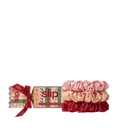 Slip Pure Silk Edie Large Scrunchie Trio Cracker