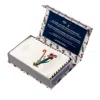 Slip Embroidered Pure Silk Queen Pillowcase In Letter V