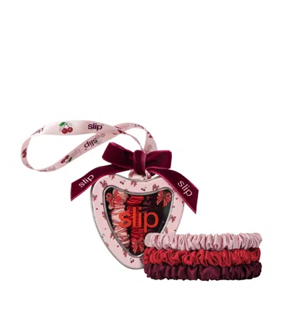Slip Pure Silk Emmie Skinny Scrunchie Trio Tree Decoration