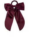 Slip Pure Silk Hair Bow In Red