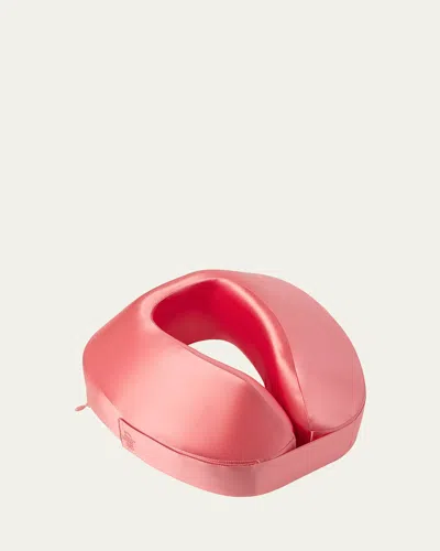 Slip Pure Silk Jet Setter Travel Pillow In Blush