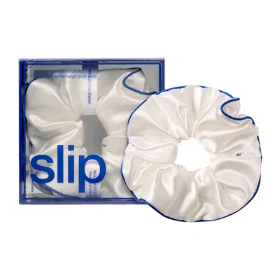 Slip Womens Courtside Pure Silk Jumbo Scrunchie In Multi