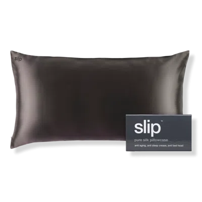 Slip Pure Silk King Pillowcase - Charcoal In Gray