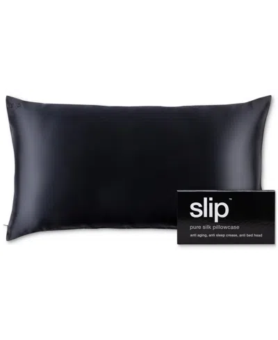 Slip Pure Silk King Pillowcase In Black