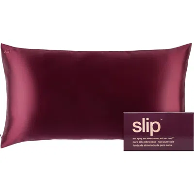 Slip Pure Silk King Pillowcase In Purple