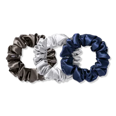 Slip Pure Silk Large Scrunchies - Midnight In Blue