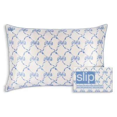 Slip Pure Silk Pillowcase, Queen In Blue
