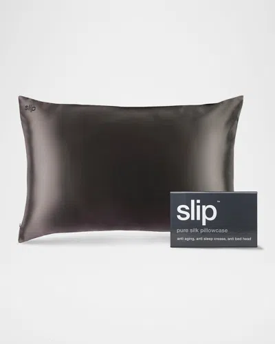 Slip Pure Silk Pillowcase, Queen In Gray