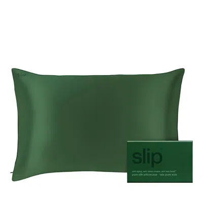 Slip Pure Silk Pillowcase, Queen In Moss Green