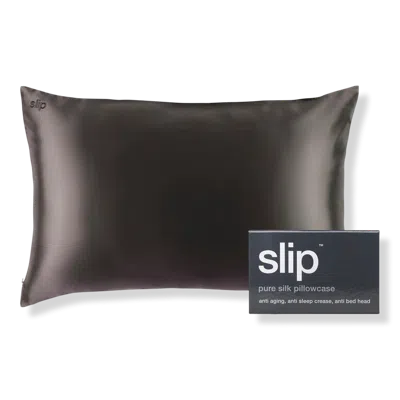 Slip Pure Silk Queen Pillowcase - Charcoal In Gray
