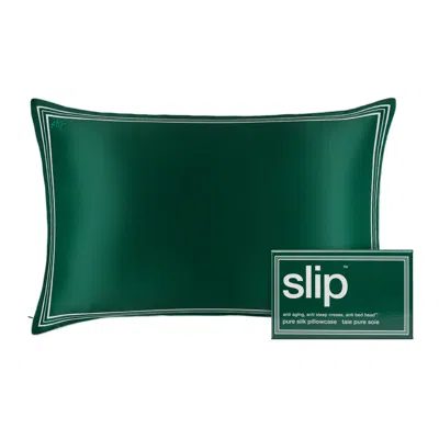 Slip Pure Silk Queen Pillowcase In Green