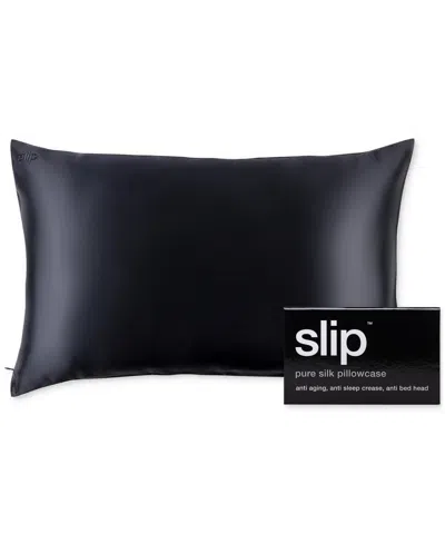 Slip Pure Silk Queen Pillowcase In Black