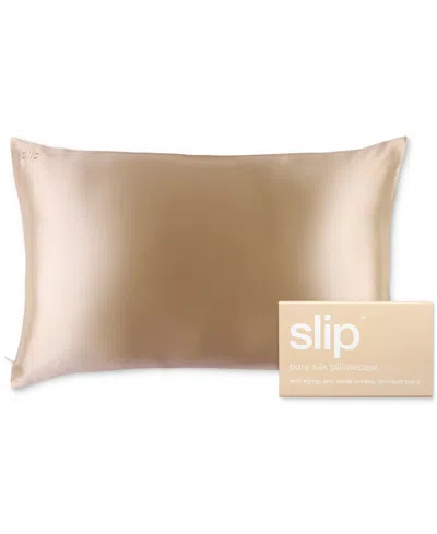 Slip Pure Silk Queen Pillowcase In Caramel
