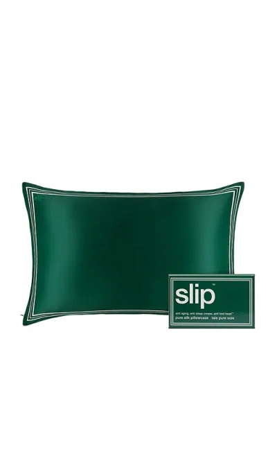 Slip Pure Silk Queen Pillowcase In Green