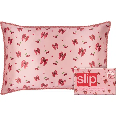Slip Pure Silk Queen Pillowcase In Pink