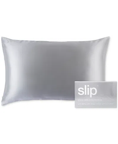 Slip Pure Silk Queen Pillowcase In Silver
