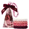 Slip Sweetie Pie Skinny Silk Pack Of Four Scrunchie Ornament In Multi