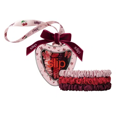 Slip Pure Silk Skinny Scrunchie Trio Ornament (limited Edition) In Multi