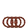 Slip Pure Silk Skinny Scrunchies (various Colours) - Auburn In Auburn