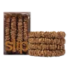 Slip Pure Silk Skinny Scrunchies - Copper In Brown