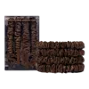 Slip Dark Brown Skinny Silk Scrunchies Pack Of Four In Brown