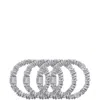 Slip Pure Silk Skinny Scrunchies (various Colours) - Silver In Silver