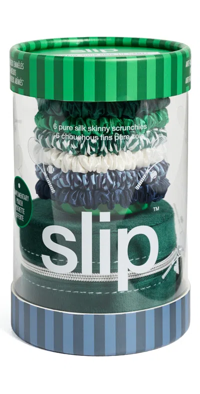 Slip Pure Silk Skinny Scrunchies 6 Pack Hair On Point