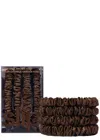 Slip 4-pc. Pure Silk Back-to-basics Skinny Scrunchies Set In Brown