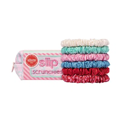Slip Pure Silk Skinny Scrunchies With Complimentary Pouch In Multi