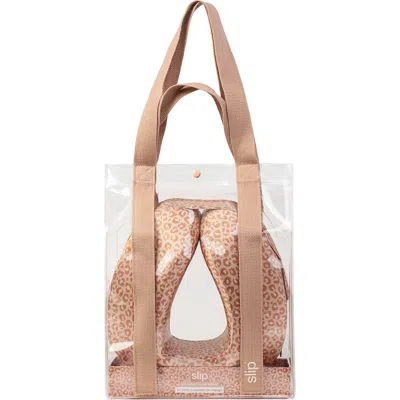 Slip Pure Silk Travel Pillow In Brown