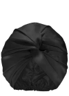 Slip Pure Silk Turban In Black