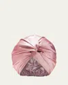 Slip Pure Silk Turban In Pink