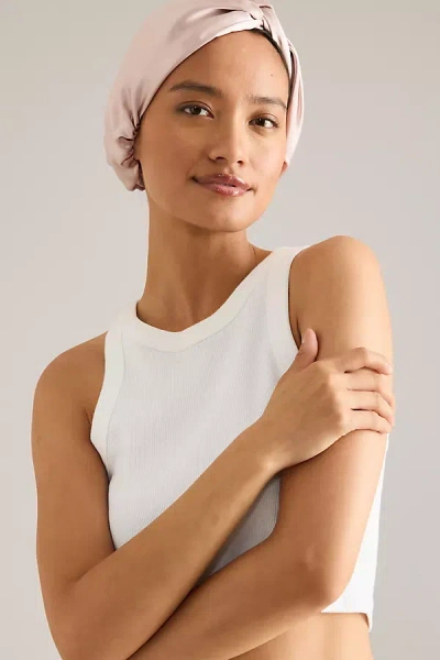 Slip Pure Silk Turban In Pink