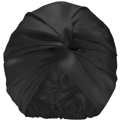 Slip Pure Silk Turban (various Colours) In Black